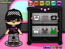 Dress Up Emo Doll