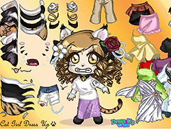 Princess Dress Up Cat Girl