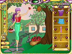 Dressup per la raccolta delle mele