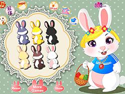 可爱的复活节兔子装扮