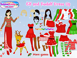 Elfe et Rudolf se déguisent