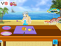 Анна готовит пляжный бургер