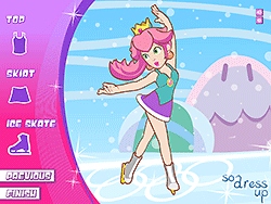 Princess Peach's Winter Olympics Dress-up