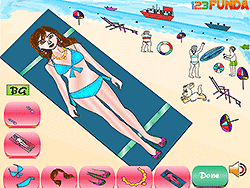 Beachy Gini Dressup