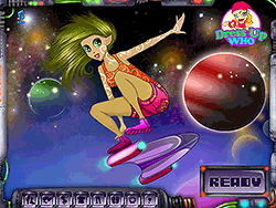 Fille de skateur extraterrestre