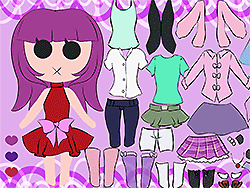 Одевалки фиолетового цвета для девочек