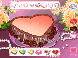 Gâteau En Forme De Coeur