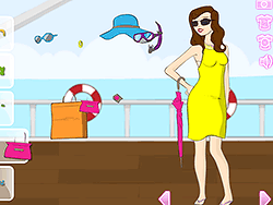 Dressup para colorir estilo verão