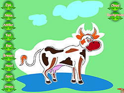 colorear vaca