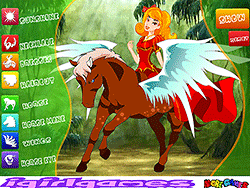 Prinzessin und kleines Pony