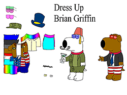Brian Griffin aankleden
