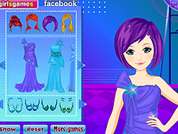 Blue Ball Dress Up Game