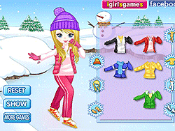 Vestire una ragazza snowboarder