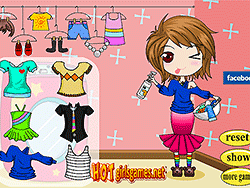 Cute Girl Washing Dressup