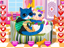 Dressup dei gatti del cuore