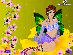 花の妖精のドレスアップ