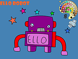 Coloriage Ello Robot