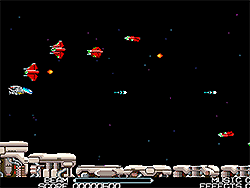 Pixelated Sidescroller - Fly your spaceship