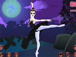 Schwarze Vogel-Ballerina