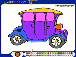 Vintage Car Coloring Game