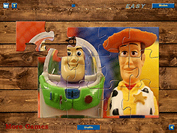 Rompecabezas de madera y Buzz de Toy Story
