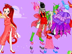 Fashionable Fire Girl Dressup