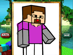 Juego divertido para colorear Minecraft