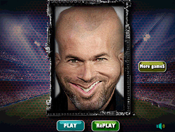 Visage drôle de Zidane