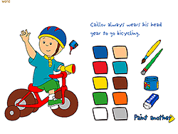 Caillou's Coloring Fun