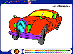 Malbuch: Old Car Coloring