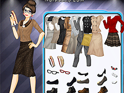 Chic Librarian Dressup