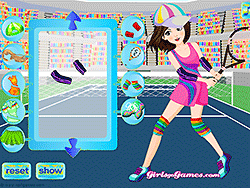 Dress Up Active Tennis Player