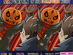 Mr. Pumpkin in der Halloween-Nacht
