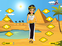 Vestire una ragazza egiziana