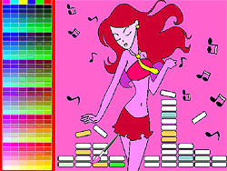 Colorful Dancing Girl