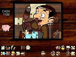 Hora do quebra-cabeça do Sr. Bean