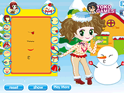 Princess & Snowman Christmas Dress Up