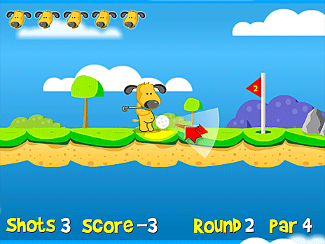 TJ juega golf