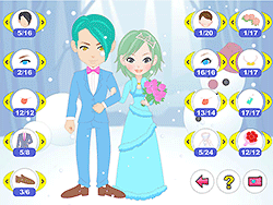 Habillage de mariage d'hiver