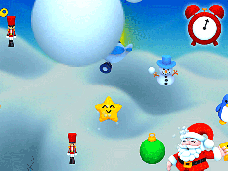 クリスマスクリック！ ：雪玉投げ！