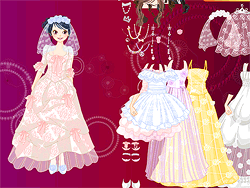 ダイアナの花嫁のドレスアップ