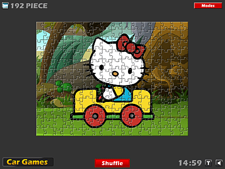 Puzzle de voiture Hello Kitty