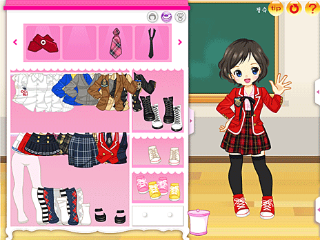 Dress Up Private School Girl